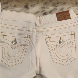 True Religion white jeans
